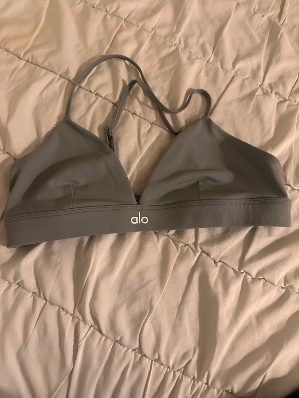 Alo Yoga Splendor Bra - Lunar Grey